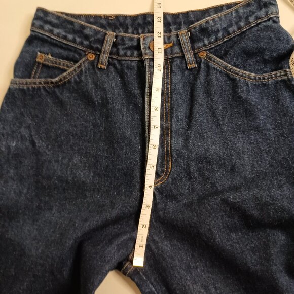 Gap Y2K Vintage High Rise Baggy Dark Blue Denim Jeans Juniors Size 9/10 - Picture 10 of 14